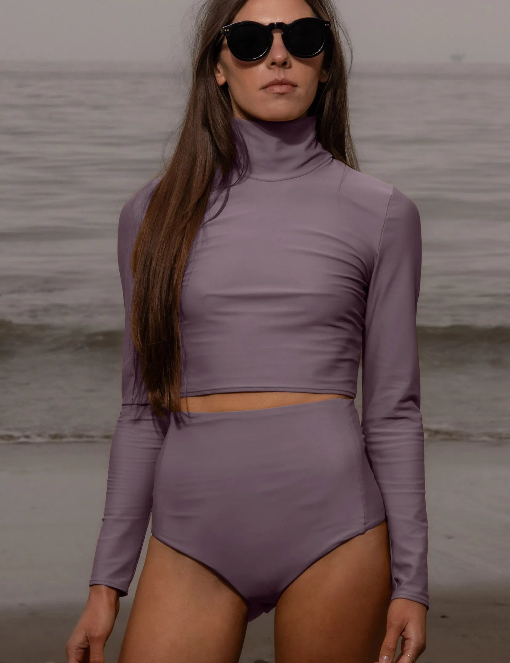 Aegean Rashguard - Lavender - Heidi Merrick