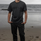SRF LA Classic Tee - Black on Washed Black - Heidi Merrick