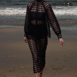 Tara Skirt - Eclipse Black Lace - Heidi Merrick