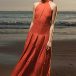 Nysa Dress - Poppy Linen - Heidi Merrick