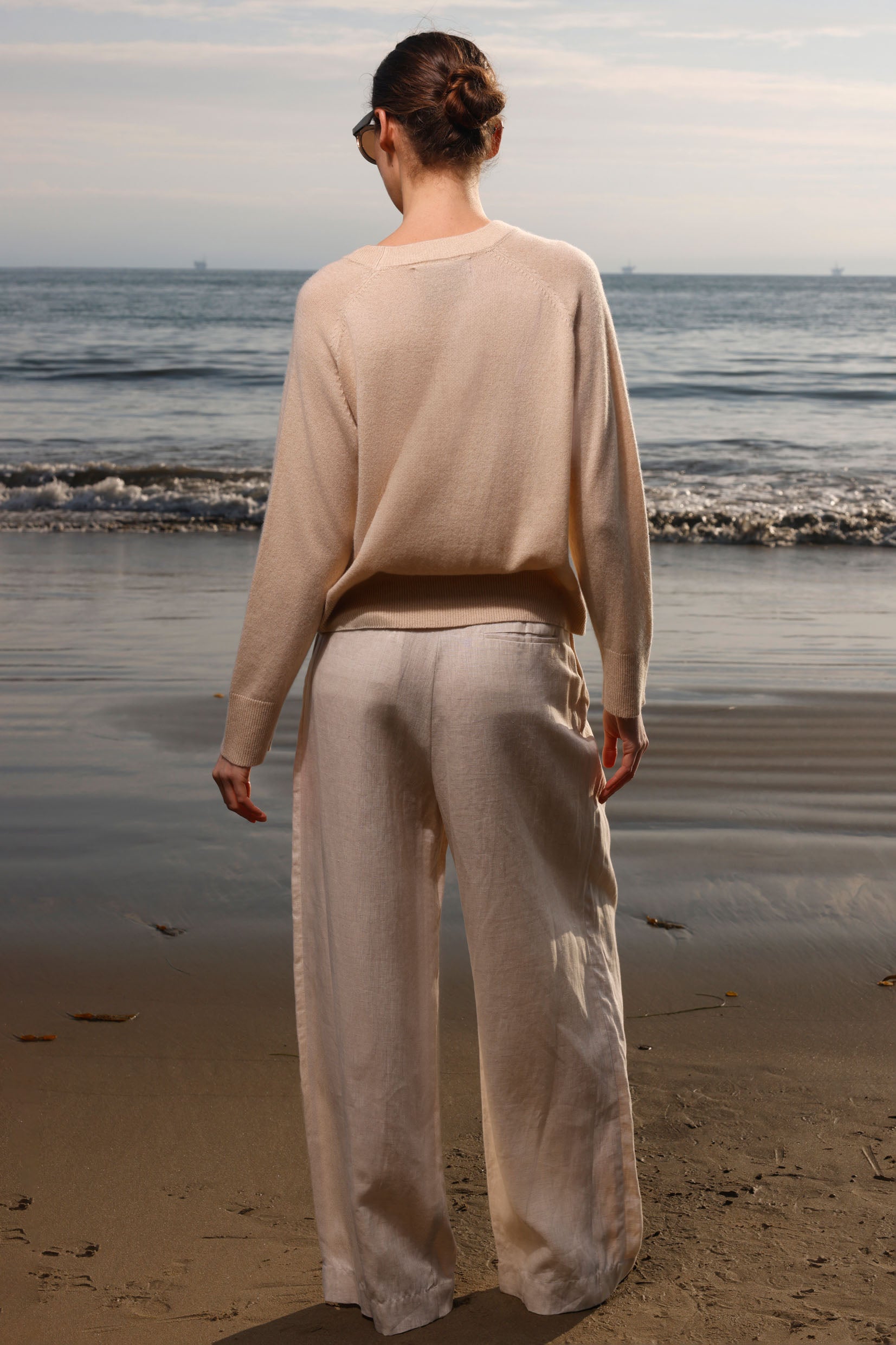 Chaplin Pant - Natural Linen - Heidi Merrick