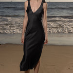 Marion Slip Dress - Black - Heidi Merrick