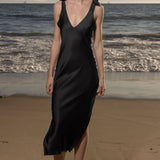 Marion Slip Dress - Black - Heidi Merrick