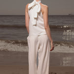 Baptiste Pant - Ivory Silk Noil - Heidi Merrick