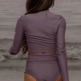 Aegean Rashguard - Lavender - Heidi Merrick