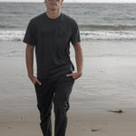 SRF LA Classic Tee - Black on Washed Black - Heidi Merrick