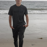 SRF LA Classic Tee - Black on Washed Black - Heidi Merrick