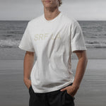 SRF LA Classic Tee - Antique Cream on White - Heidi Merrick