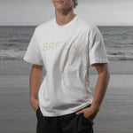 SRF LA Classic Tee - Antique Cream on White - Heidi Merrick