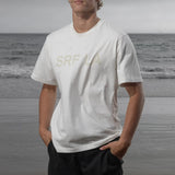 SRF LA Classic Tee - Antique Cream on White - Heidi Merrick