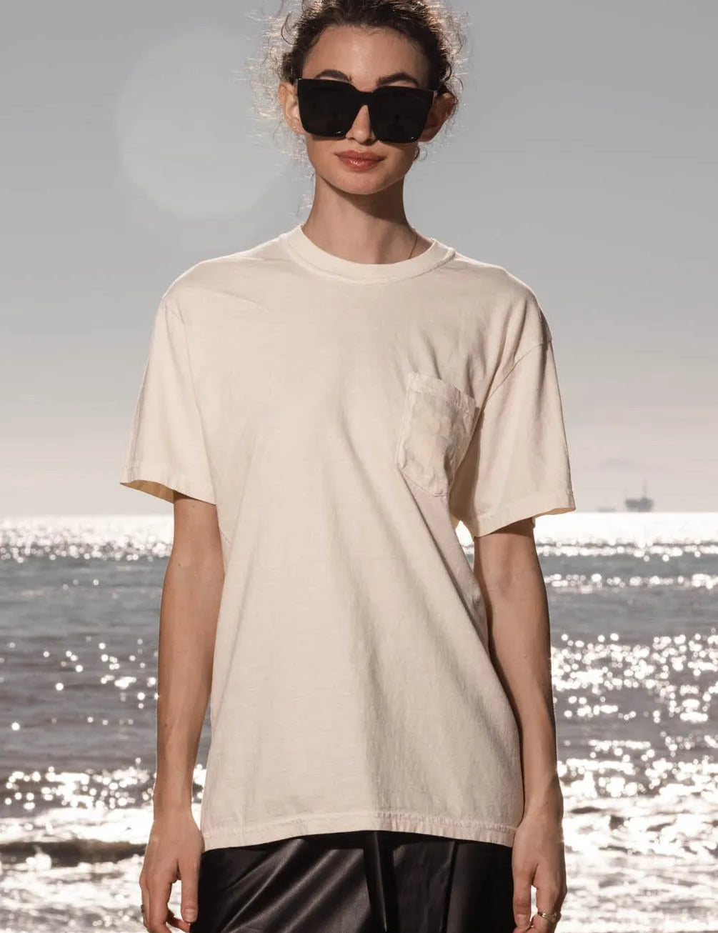 70'S SRF LA TEE - IVORY - Heidi Merrick