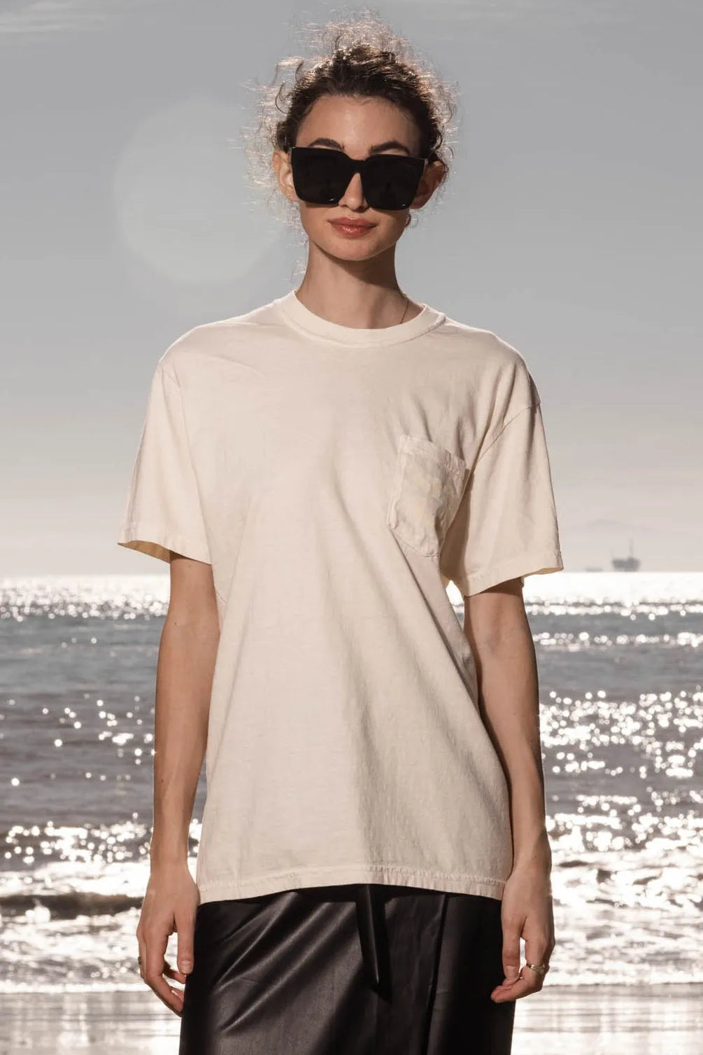 70'S SRF LA TEE - IVORY - Heidi Merrick