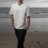 SRF LA Classic Tee - Antique Cream on White - Heidi Merrick