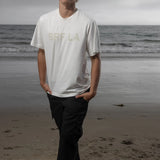 SRF LA Classic Tee - Antique Cream on White - Heidi Merrick
