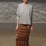 Geometry Skirt - Golden Moroccan Stripe - Heidi Merrick