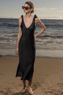 Marion Slip Dress - Black - Heidi Merrick