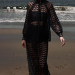 Tara Skirt - Eclipse Black Lace - Heidi Merrick