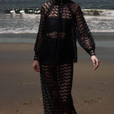 Tara Skirt - Eclipse Black Lace - Heidi Merrick