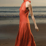 Nysa Dress - Poppy Linen - Heidi Merrick