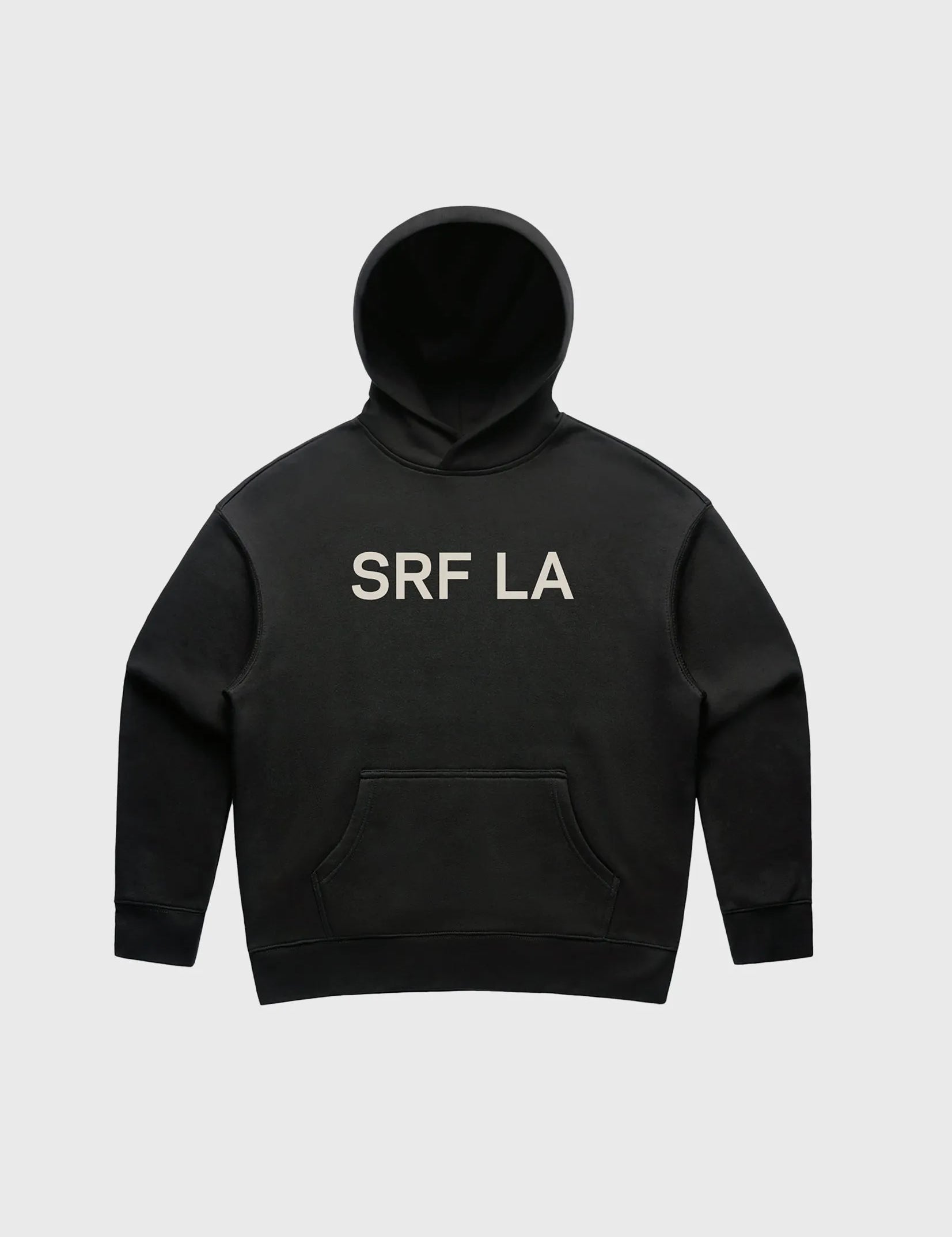 SRF LA Classic Hoodie - Ivory on Black - Heidi Merrick