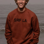 SRF LA Unisex Crewneck - Walnut - Heidi Merrick