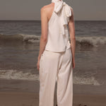 Baptiste Pant - Ivory Silk Noil - Heidi Merrick
