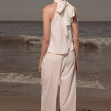 Baptiste Pant - Ivory Silk Noil - Heidi Merrick