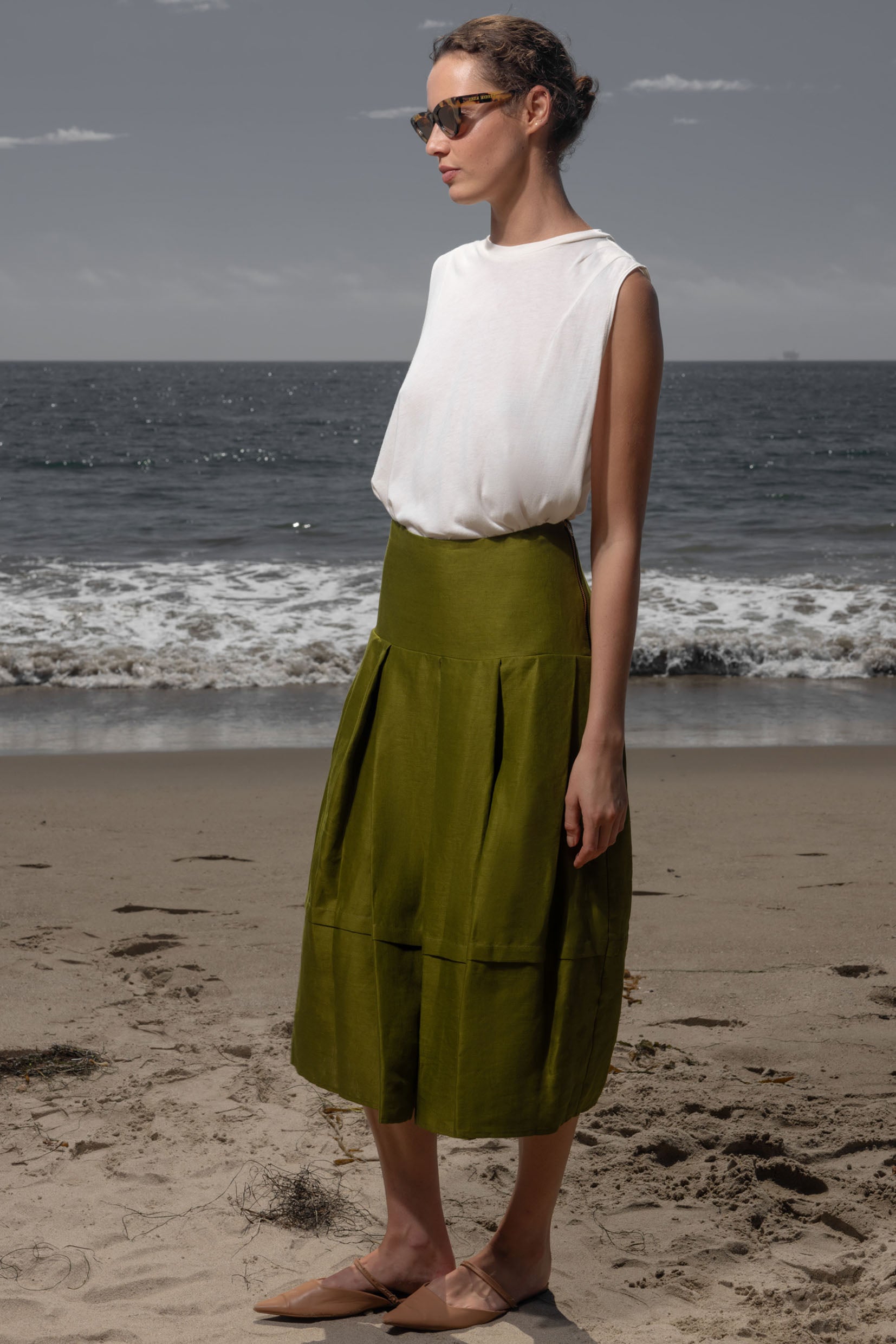 Contessa Skirt - Frog Linen - Heidi Merrick