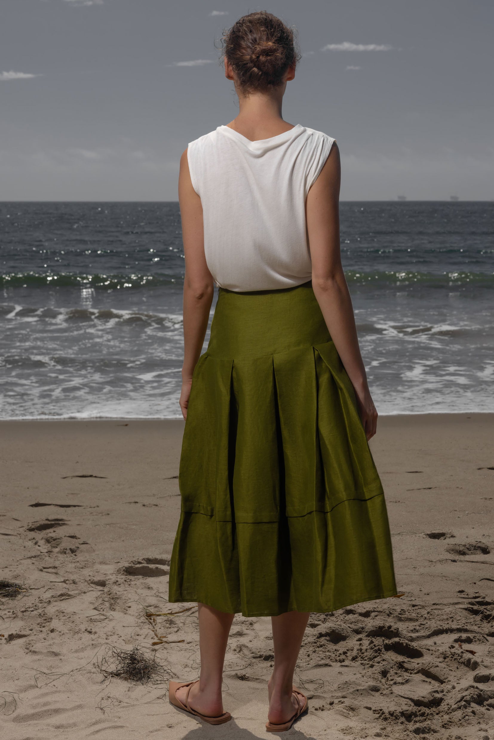 Contessa Skirt - Frog Linen - Heidi Merrick