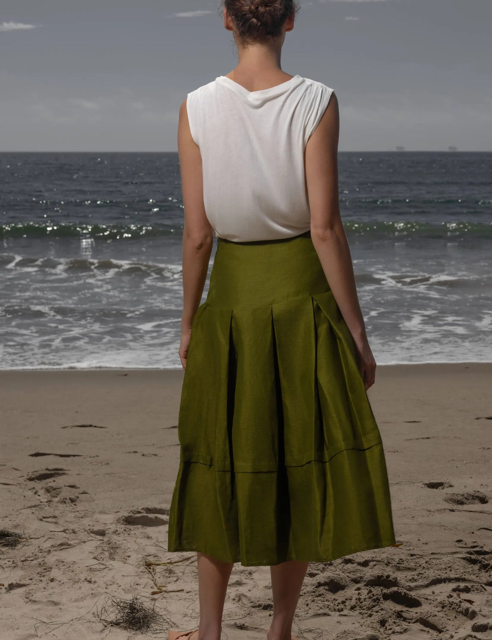 Contessa Skirt - Frog Linen - Heidi Merrick