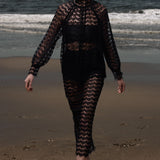 Tara Skirt - Eclipse Black Lace - Heidi Merrick