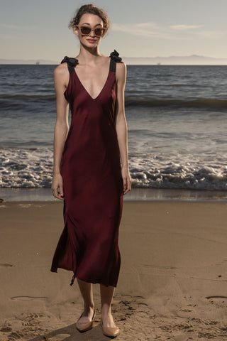 Marion Slip Dress - Burgundy