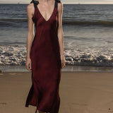 Marion Slip Dress - Burgundy - Heidi Merrick