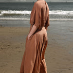 Mojave Top - Clay Tissue Linen - Heidi Merrick