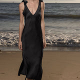 Marion Slip Dress - Black - Heidi Merrick