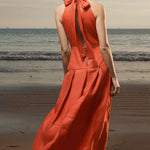 Nysa Dress - Poppy Linen - Heidi Merrick