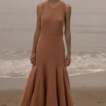 Windsor Gown - Blush Silk Noil - Heidi Merrick