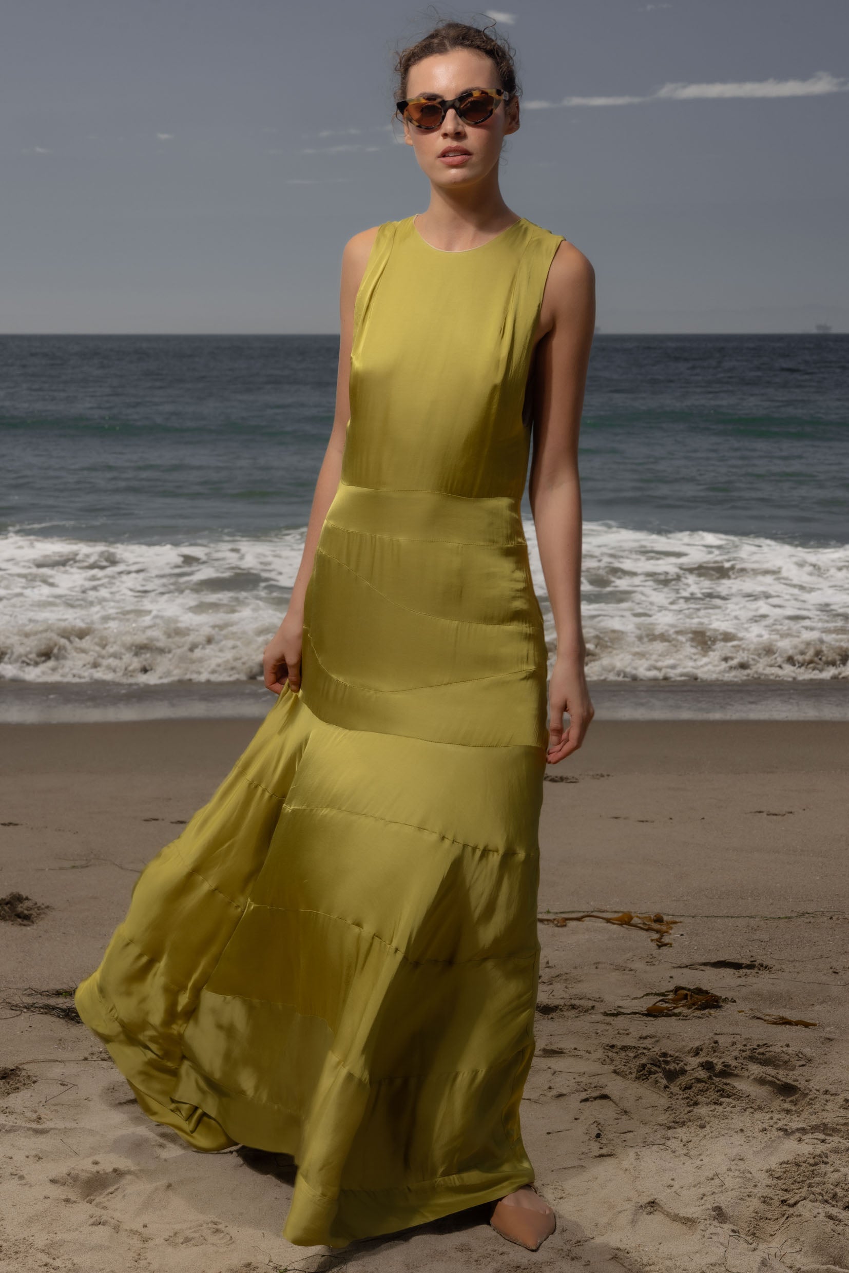 Gale Gown - Chartreuse – Heidi Merrick