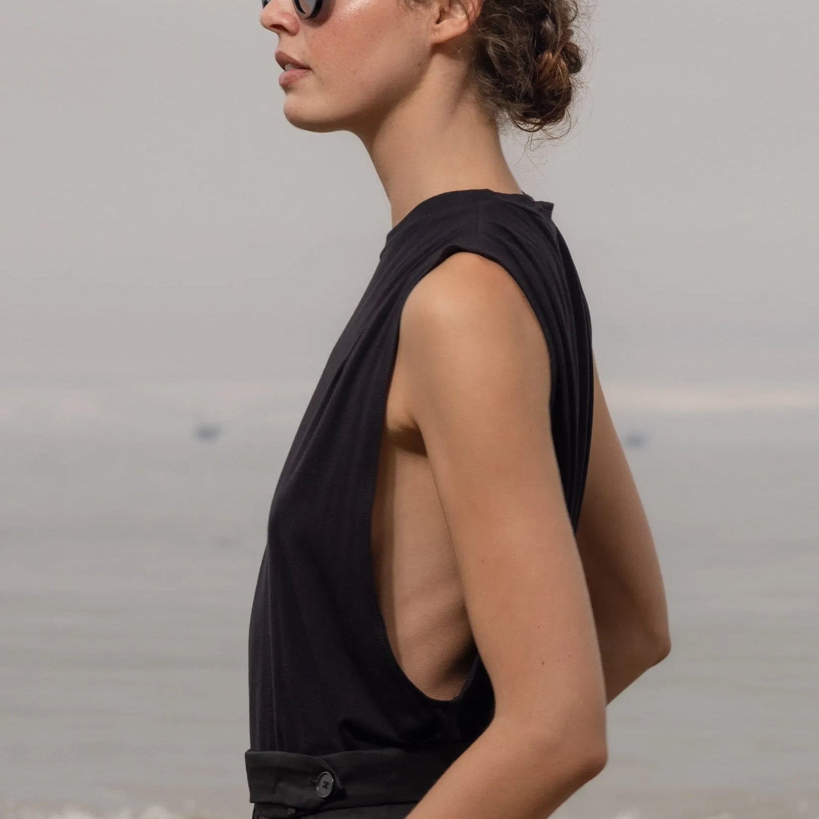 Expat Tank - Black - Heidi Merrick