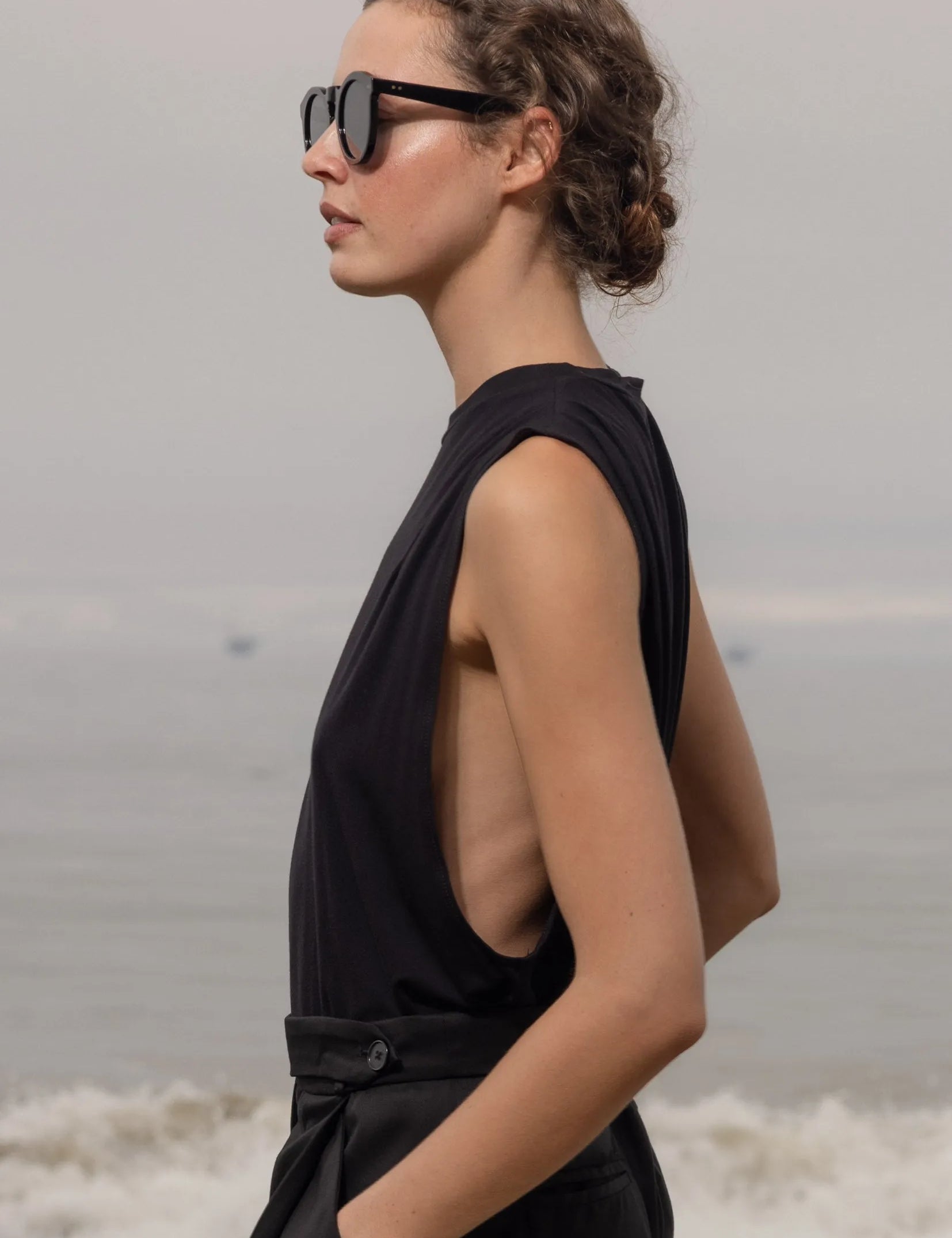 Expat Tank - Black - Heidi Merrick