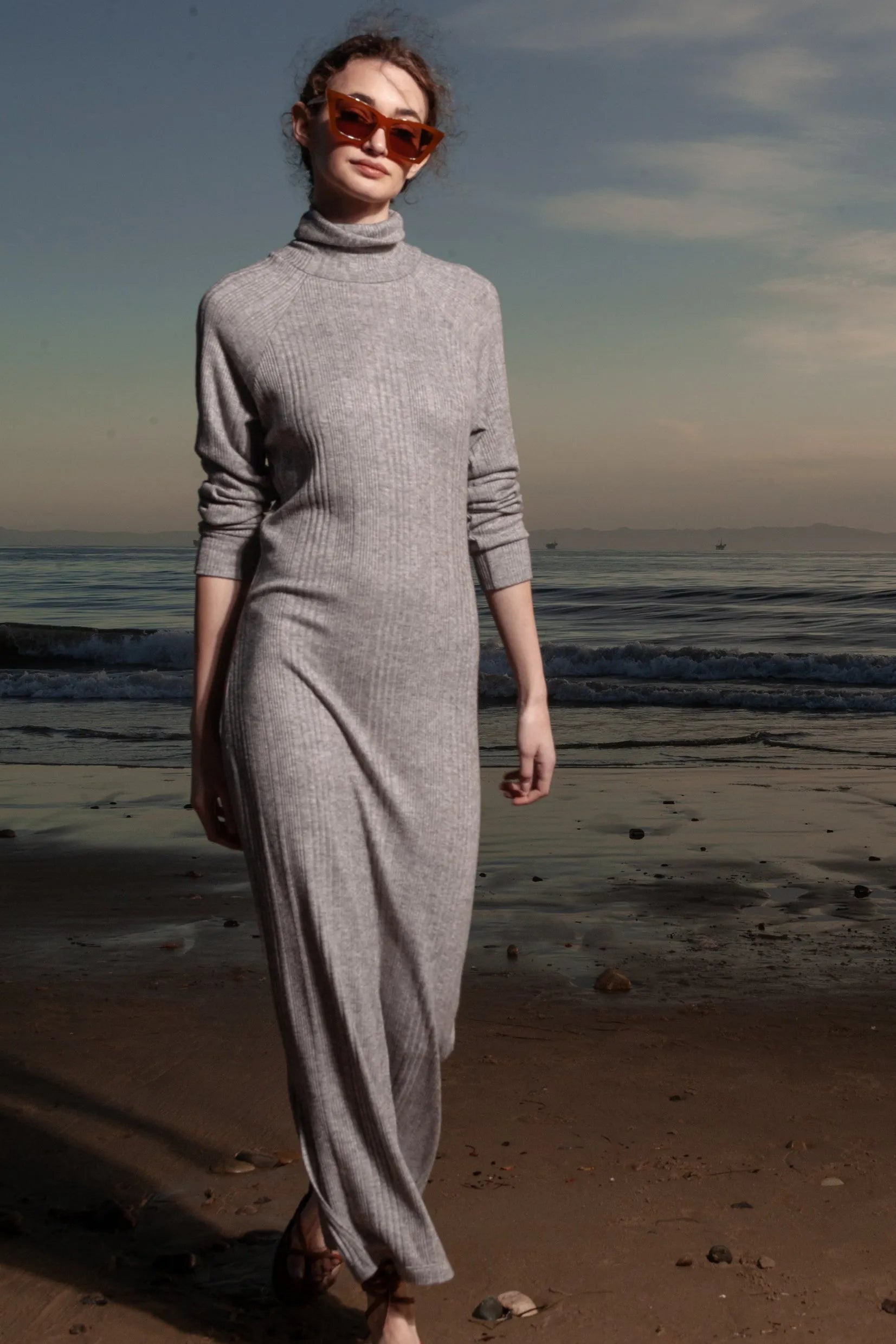 Dolce Dress - Grey - Heidi Merrick