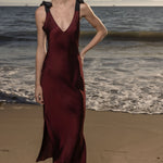 Marion Slip Dress - Burgundy - Heidi Merrick