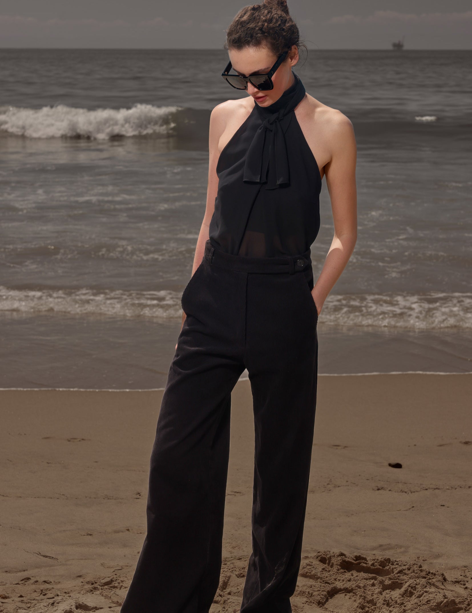 Alix Pant - Noir Corduroy