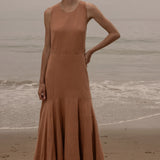 Windsor Gown - Blush Silk Noil - Heidi Merrick