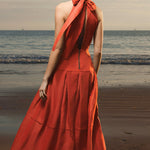 Nysa Dress - Poppy Linen - Heidi Merrick