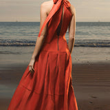 Nysa Dress - Poppy Linen - Heidi Merrick