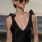 Marion Slip Dress - Black - Heidi Merrick