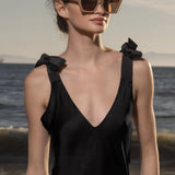 Marion Slip Dress - Black - Heidi Merrick