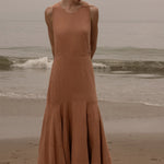 Windsor Gown - Blush Silk Noil - Heidi Merrick