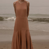 Windsor Gown - Blush Silk Noil - Heidi Merrick